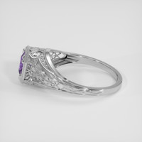 1.05 Ct. Pinkish Purple Sapphire Ring, Platinum 950 4