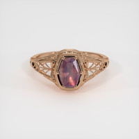 1.71 Ct. Reddish Pink Sapphire Ring, 14K Rose Gold 1