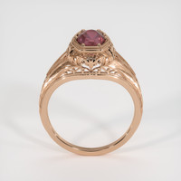 1.71 Ct. Reddish Pink Sapphire Ring, 14K Rose Gold 3