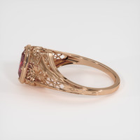 1.71 Ct. Reddish Pink Sapphire Ring, 14K Rose Gold 4