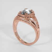 2.05 Ct. White Sapphire Ring, 14K Rose Gold 2
