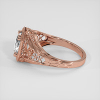 2.05 Ct. White Sapphire Ring, 14K Rose Gold 4
