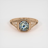 1.33 Ct. Bi Color Sapphire Ring, 14K Rose Gold 1