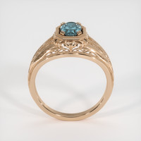 0.98 Ct. Sapphire Ring, 18K Rose Gold 3