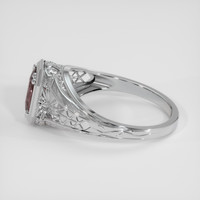 1.38 Ct. Pinkish Brown Sapphire Ring, 10K White Gold 4