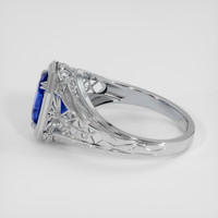 2.10 Ct. Blue Sapphire Ring, 14K White Gold 4