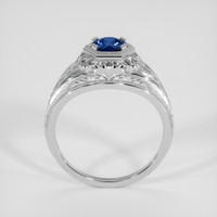 0.68 Ct. Greenish Blue Sapphire Ring, 14K White Gold 3