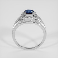 0.82 Ct. Blue Sapphire Ring, 14K White Gold 3
