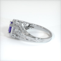 0.85 Ct. Sapphire Ring, 14K White Gold 4