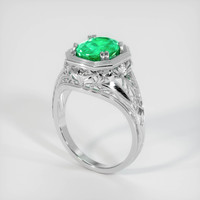 1.69 Ct. Emerald Ring, 18K White Gold 2