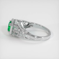 1.20 Ct. Emerald Ring, 18K White Gold 4