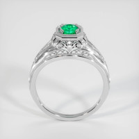 0.37 Ct. Emerald Ring, 18K White Gold 3