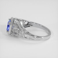 1.76 Ct. Blue Sapphire Ring, 18K White Gold 4