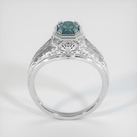 0.98 Ct. Sapphire Ring, 18K White Gold 3