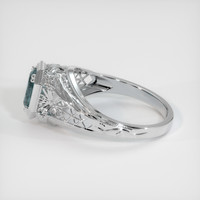 0.98 Ct. Sapphire Ring, 18K White Gold 4