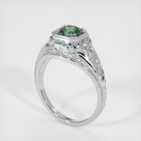 1.01 Ct. Sapphire Ring, 18K White Gold 2
