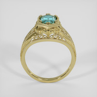 1.31 Ct. Bluish Green Sapphire Ring, 10K Yellow Gold 3