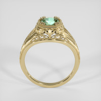 1.08 Ct. Bluish Green Sapphire Ring, 10K Yellow Gold 3