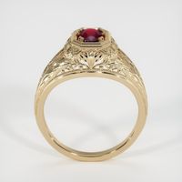 0.55 Ct. Ruby Ring, 14K Yellow Gold 3