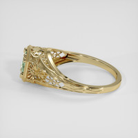 1.08 Ct. Bluish Green Sapphire Ring, 14K Yellow Gold 4