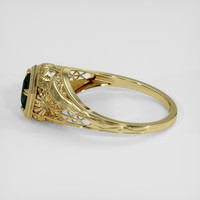 1.66 Ct. Bluish Green Sapphire Ring, 18K Yellow Gold 4
