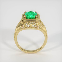 1.69 Ct. Emerald Ring, 18K Yellow Gold 3