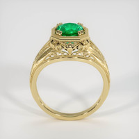 1.20 Ct. Emerald Ring, 18K Yellow Gold 3