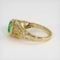 1.20 Ct. Emerald Ring, 18K Yellow Gold 4