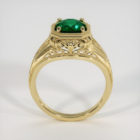 1.15 Ct. Emerald Ring, 18K Yellow Gold 3