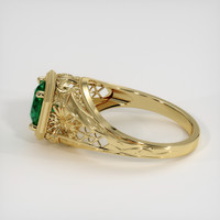 1.15 Ct. Emerald Ring, 18K Yellow Gold 4