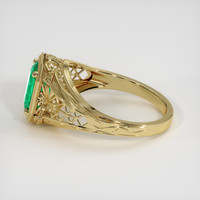 1.54 Ct. Emerald Ring, 18K Yellow Gold 4