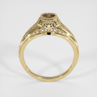 0.56 Ct. Brown Sapphire Ring, 18K Yellow Gold 3