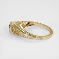 0.56 Ct. Brown Sapphire Ring, 18K Yellow Gold 4