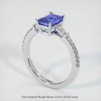 1.39 Ct. Blue Sapphire Ring, Platinum 950 2