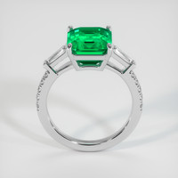 3.66 Ct. Emerald Ring, Platinum 950 3