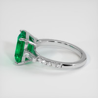 3.66 Ct. Emerald Ring, Platinum 950 4