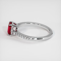 0.83 Ct. Ruby Ring, Platinum 950 4