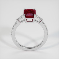 3.03 Ct. Ruby Ring, Platinum 950 3