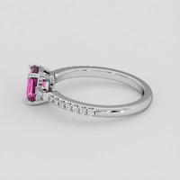 1.08 Ct. Purplish Pink Sapphire Ring, Platinum 950 4