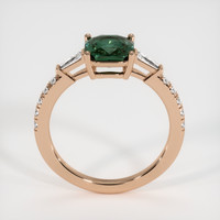 2.10 Ct. Greenish Blue Sapphire Ring, 14K Rose Gold 3