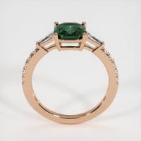2.10 Ct. Greenish Blue Sapphire Ring, 18K Rose Gold 3
