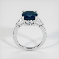 4.88 Ct. Greenish Blue Sapphire Ring, 14K White Gold 3