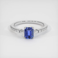 0.99 Ct. Sapphire Ring, 14K White Gold 1
