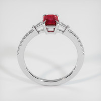 0.83 Ct. Ruby Ring, 18K White Gold 3