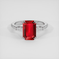 2.07 Ct. Ruby Ring, 18K White Gold 1