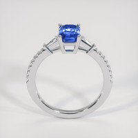 1.50 Ct. Blue Sapphire Ring, 18K White Gold 3
