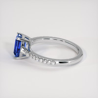 1.50 Ct. Blue Sapphire Ring, 18K White Gold 4