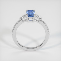1.11 Ct. Blue Sapphire Ring, 18K White Gold 3