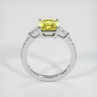 2.24 Ct. Yellow Sapphire Ring, 18K White Gold 3