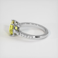 2.24 Ct. Yellow Sapphire Ring, 18K White Gold 4